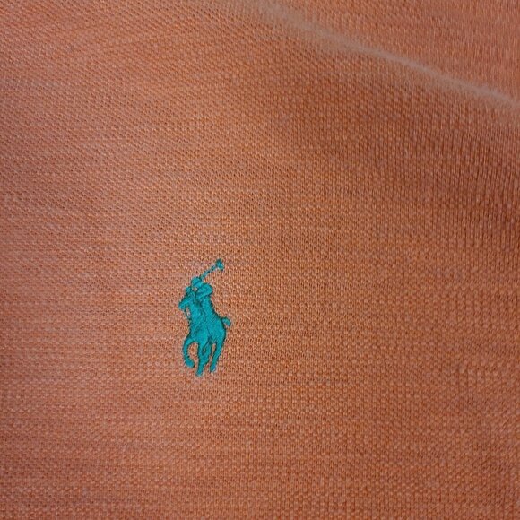 Men's VTG Polo Ralph‎ Lauren Royal Orange Green Multicolor Striped Shirt Sz XL - Picture 2 of 6